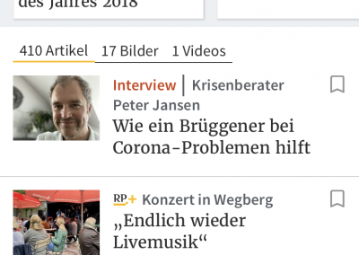 Interview Rheinische Post Juni 2021